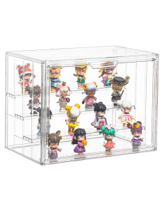 Caja de Exhibición Acrílica LXLXXL Ajustable 4 Capas