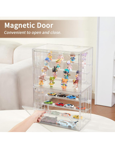 Caja de Exhibición Acrílica LXLXXL Ajustable 4 Capas