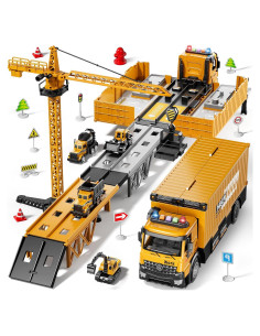 Camión Transportador Beby Buty con Grúa y Sonido 38x15cm