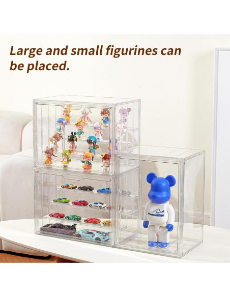 Caja de Exhibición Acrílica LXLXXL Ajustable 4 Capas