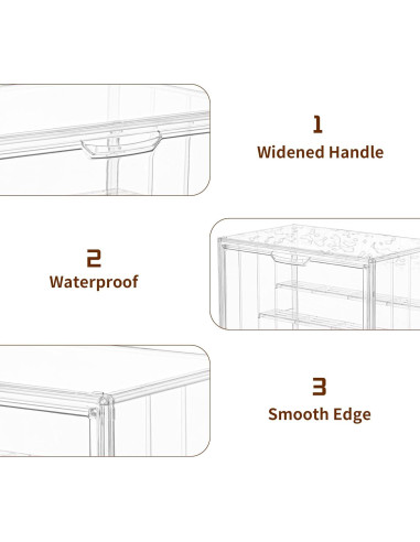 Caja de Exhibición Acrílica LXLXXL Ajustable 4 Capas