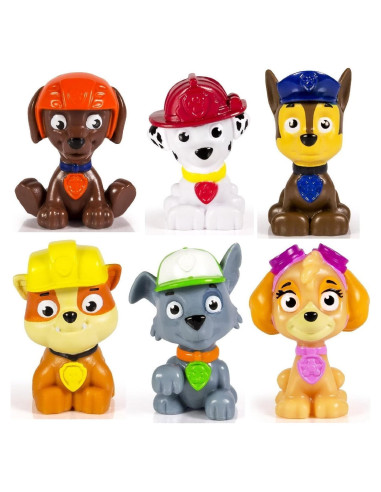 Conjunto Mini Figuras Paw Patrol Spin Master 6 personajes