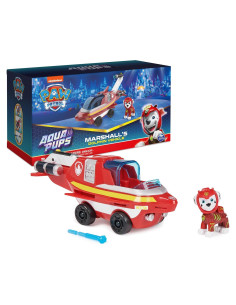 Vehículo Delfín Aqua Pups Marshall con Figura de Acción