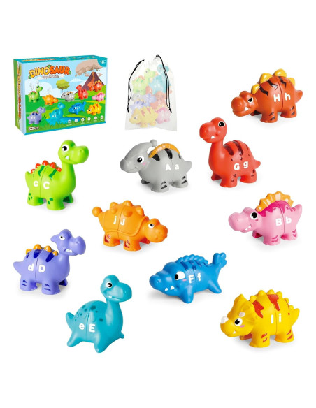Juguete Educativo Dinosaurios 52 PCS ABC para Niños