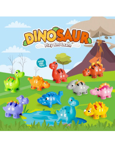 Juguete Educativo Dinosaurios 52 PCS ABC para Niños 2