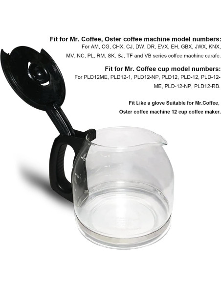 Tapa de Recambio para Cafetera Mr. Coffee Oster 12 Tazas