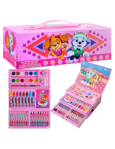 Set de Lápices de Colores Paw Patrol Estuche Rosa