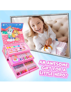 Set de Lápices de Colores Paw Patrol Estuche Rosa 2