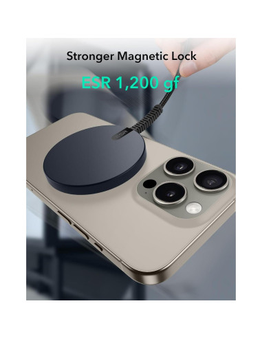 Cargador Inalámbrico ESR MagSafe 15W para iPhone y AirPods
