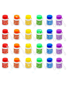 Botellas de Burbujas 4E con Huella de Pata - 24 Piezas