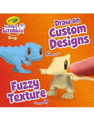 Paquete Crayola Scribble Scrubbie 7 Dinosaurios y Marcadores