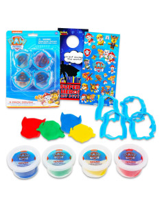 Juego de Masa Paw Patrol - 4 Recipientes y Cortadores