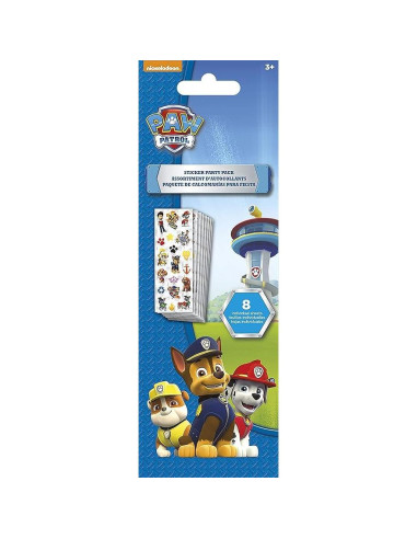 Paquete Fiesta Paw Patrol - Tatuajes Temporales y Más