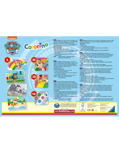 Juego de Colores PAW Patrol Ravensburger 31 Piezas