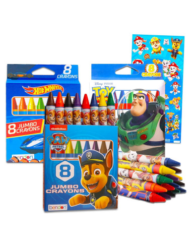 Conjunto de Crayones Jumbo Paw Patrol para Niños 1-3 Años
