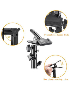 Soporte de Abrazadera de Metal KAGYOKU 2 Pcs para Reflectores 2