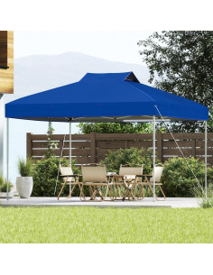 Carpa Plegable Tangkula 3x3m Azul con Techo Ventilado 2
