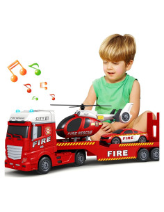 Camión de Bomberos BSTOYDER 63.5 cm con Luces y Sonidos