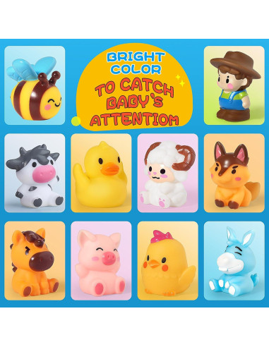 Títeres de Dedo de Granja Oriate 10 Pcs Juguetes para Bebés