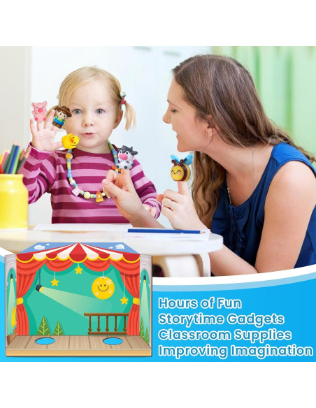 Títeres de Dedo de Granja Oriate 10 Pcs Juguetes para Bebés