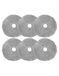 6 Almohadillas de Mopa Lavables para Aspiradora Lydsto W2