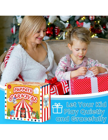 Títeres de Dedo de Granja Oriate 10 Pcs Juguetes para Bebés