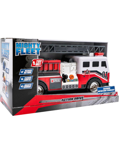 Camión de Bomberos Action Drive Mighty Fleet 40,64 cm
