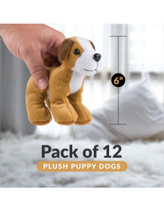 Perros de Peluche Bedwina - Paquete de 72 - 15 cm Altura 2