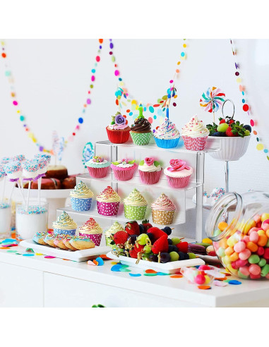 Estante Acrílico Bigantss 4 Niveles para Perfumes 3 Pcs