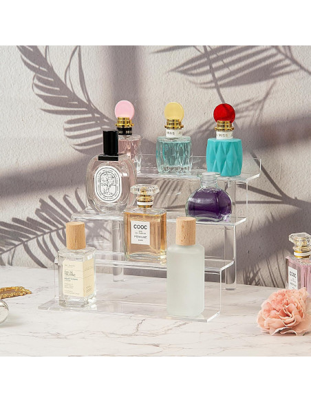Estante Acrílico Bigantss 4 Niveles para Perfumes 3 Pcs