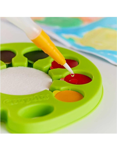 Paleta de Acuarelas Crayola Pop & Paint, Set Lavable 96 Chips