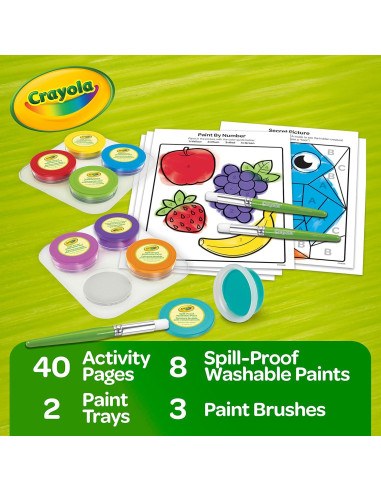 Juego de Pintura Crayola 8 Colores Lavables para Niños