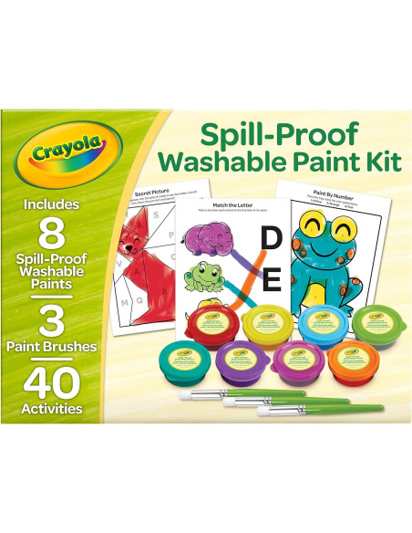 Juego de Pintura Crayola 8 Colores Lavables para Niños Juego de Pintura Crayola 8 Colores Lavables para Niños
