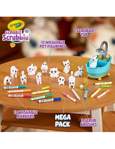 Conjunto Mega de Mascotas Crayola 25 Piezas Juguete Creativo