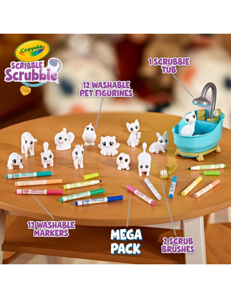 Conjunto Mega de Mascotas Crayola 25 Piezas Juguete Creativo