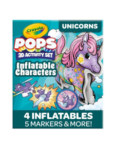 Set de Colorear Inflables Crayola Pops 4 Personajes 3D
