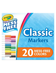 Conjunto de 20 Marcadores Crayola Color Wonder Sin Desorden