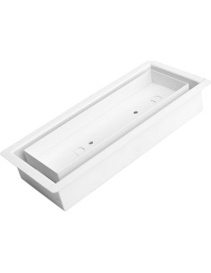 Rejilla de Ventilación de Piso Zion 29x7.6cm Blanca Hierro 2