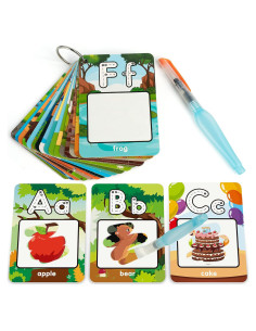 Tarjetas de Pintura Acuática Coogam 26 Letras ABC Juguete