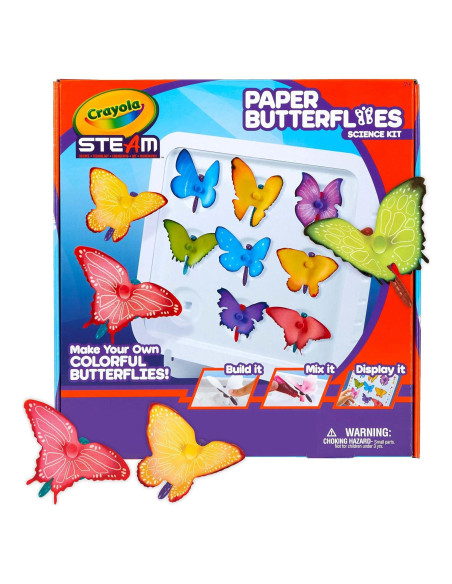 Kit de Ciencia Mariposas de Papel Crayola, 12 unidades