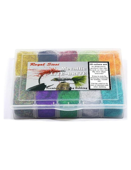 Dispensador de Dubbing Bolsek Lite Brite 10 Colores Mylar