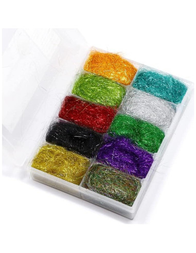 Dispensador de Dubbing Bolsek Lite Brite 10 Colores Mylar