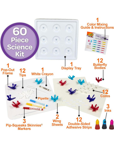 Kit de Ciencia Mariposas de Papel Crayola, 12 unidades