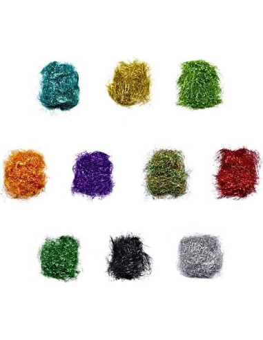 Dispensador de Dubbing Bolsek Lite Brite 10 Colores Mylar