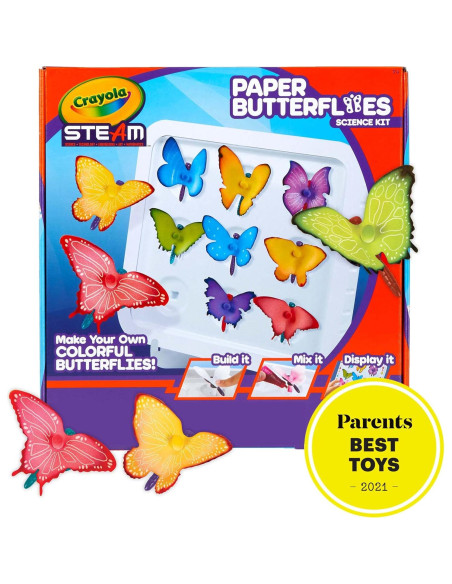 Kit de Ciencia Mariposas de Papel Crayola, 12 unidades