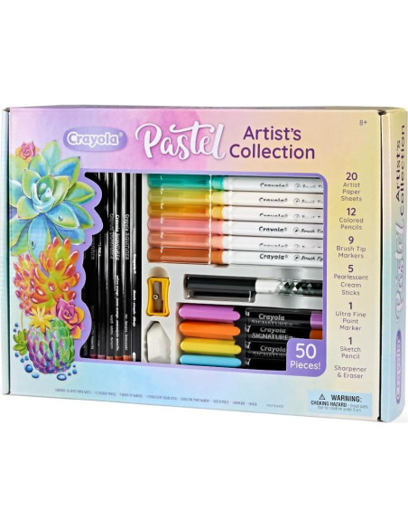 Kit de Arte Pastel Crayola 50 Piezas para Niños 8+ Kit de Arte Pastel Crayola 50 Piezas para Niños 8+
