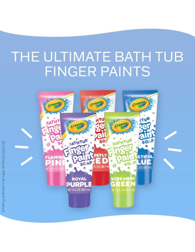 Pintura para Baño Crayola - 10 Botellas de 90 ml