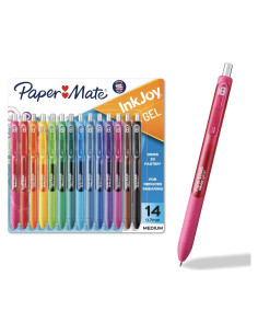 Bolígrafos de Gel Paper Mate InkJoy Set 14 Colores 0.7mm
