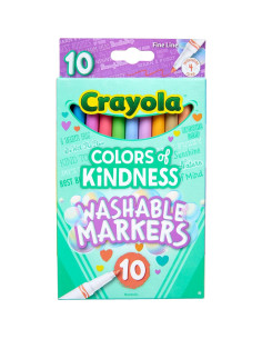 Marcadores Finos Crayola Colores de Amabilidad - 10 Pzs 2