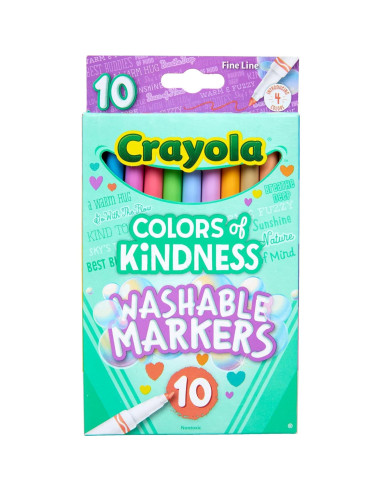 Marcadores Finos Crayola Colores de Amabilidad - 10 Pzs